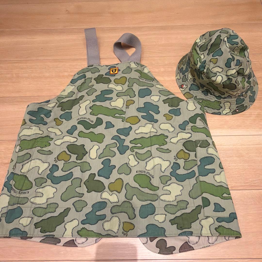 HUMAN MADE x KAWS 迷彩柄ベスト・ハットセット