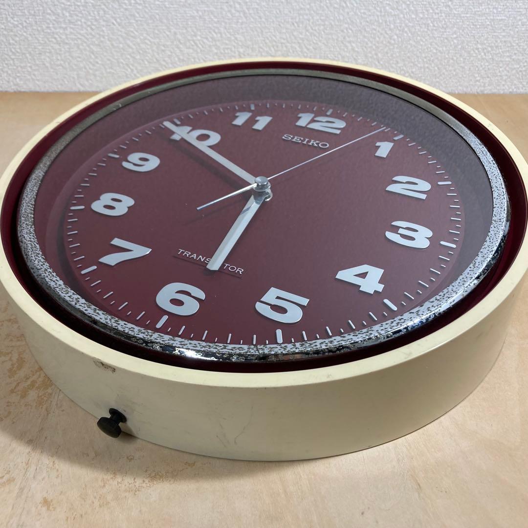 SEIKO セイコー トランジスタ式時計 壁掛け時計 昭和レトロ ヴィンテージ