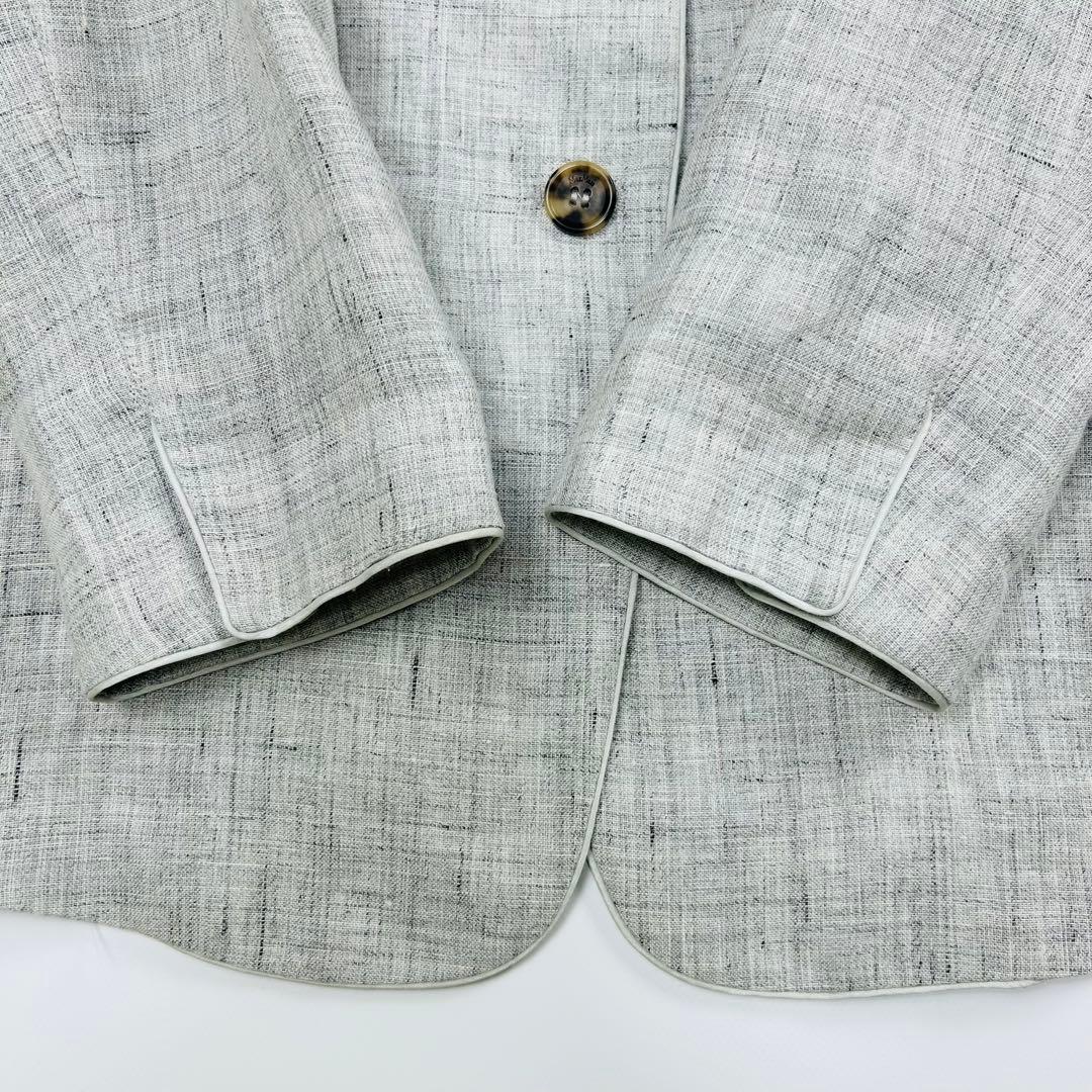 極美品 Max Mara マックスマーラ テーラードジャケット リネン 麻 40