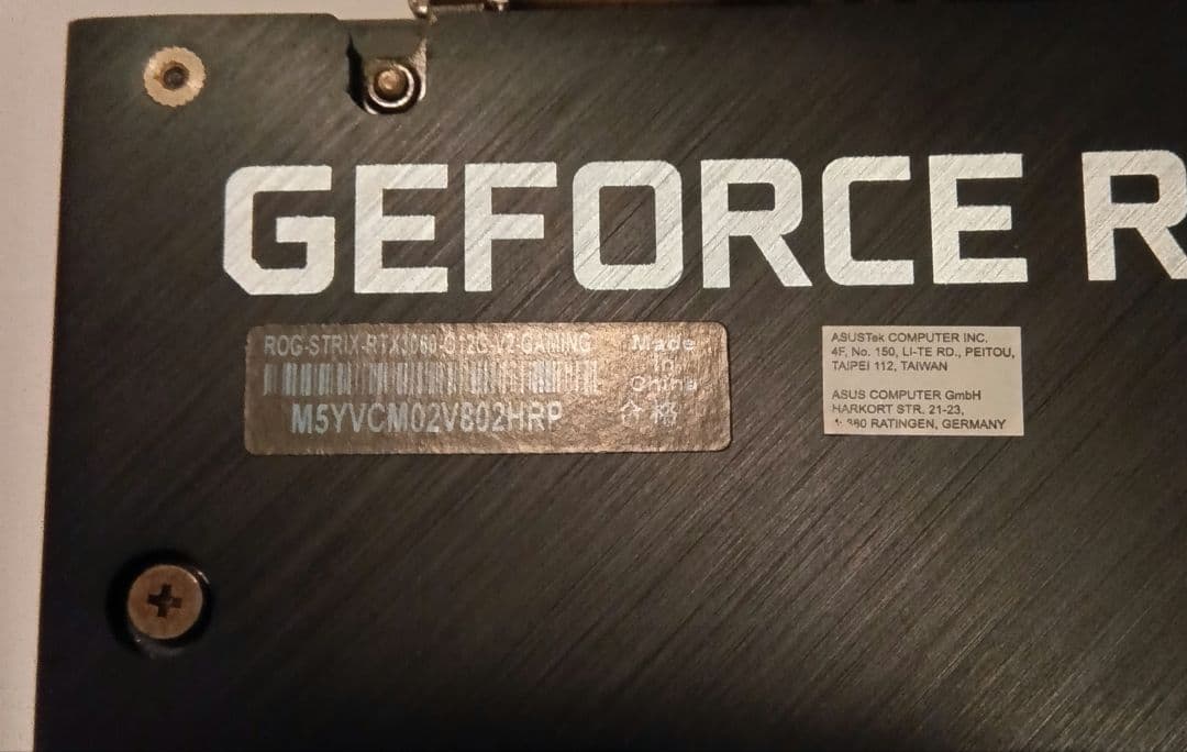 GeForce RTX　3060 グラフィックボード　動作確認済み❢