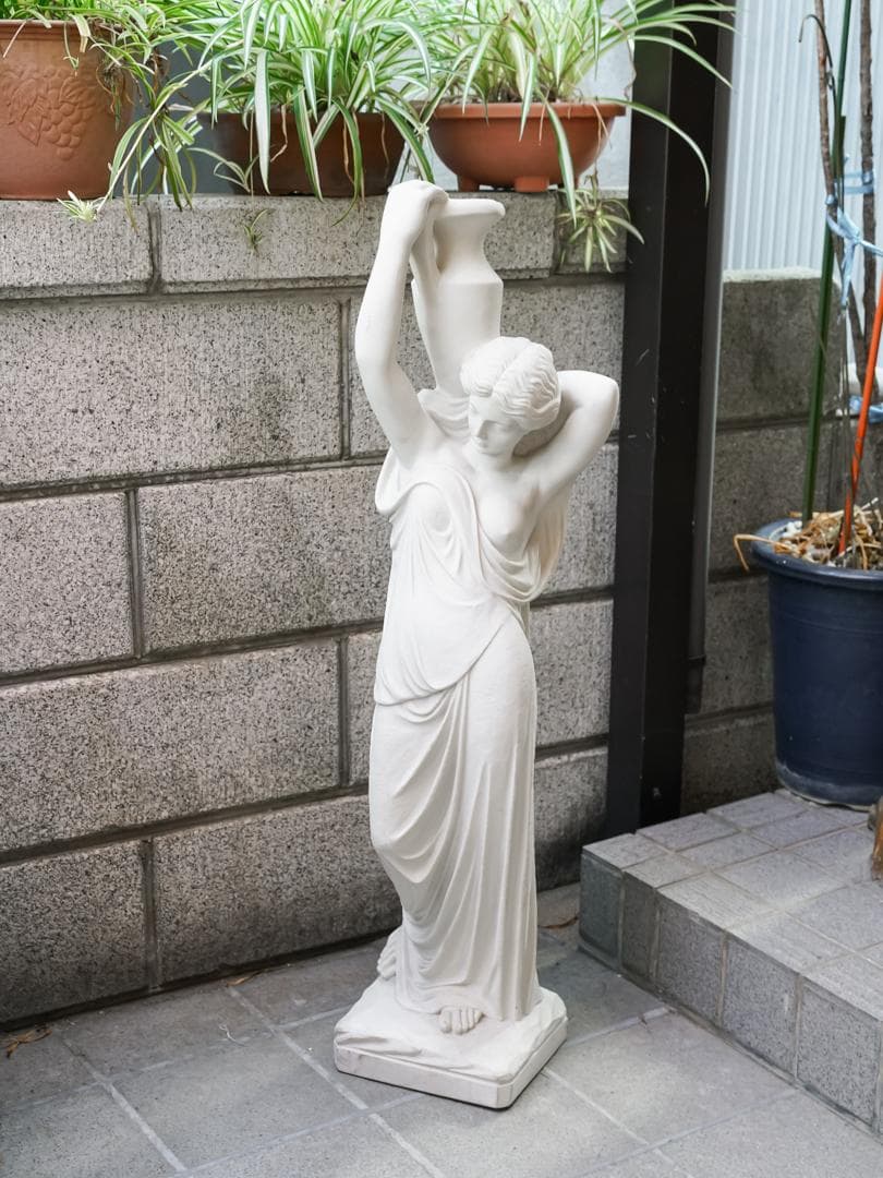 希少 イタリア\"DAL TORRIONE\" 水瓶を持つ女神 石膏像 アンティーク