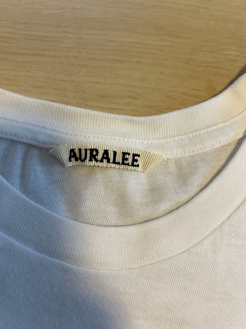 AURALEE シームレスクルーネックTee ホワイト　0サイズ