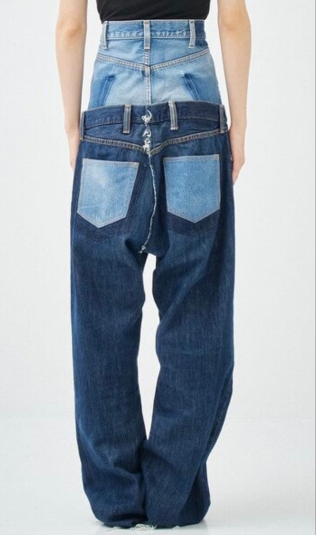 QUITO キイト W WAIST DENIM PT/ダブルウエストデニム　38