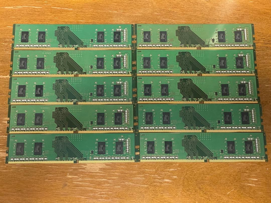 【動作品摘出】メーカー デスクトップ用メモリ 4GB 10枚