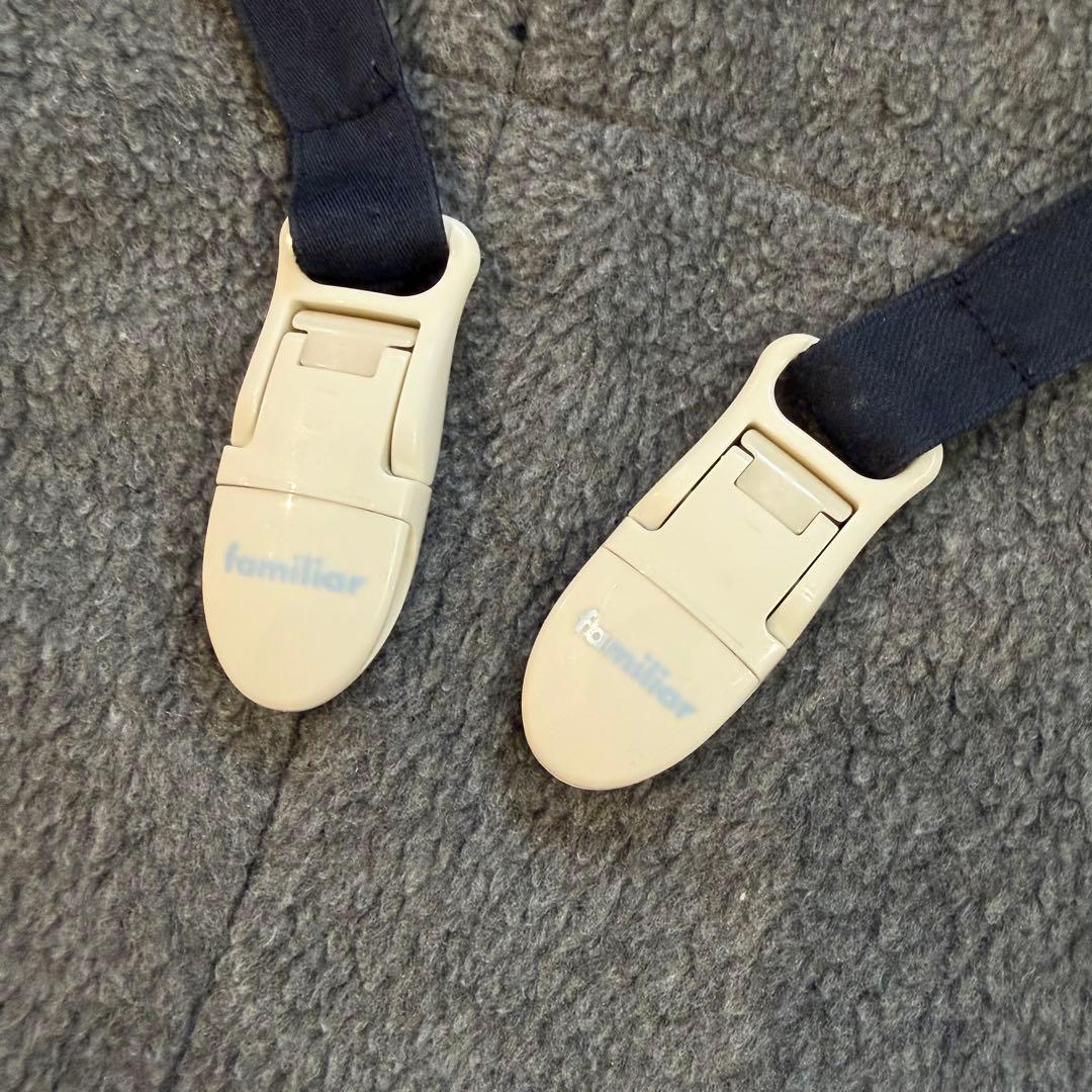 【美品】ファミリア　3wayブランケット　ネイビー