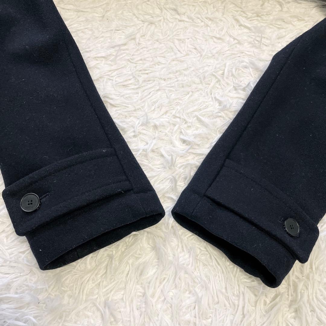美品✨人気の50サイズ✨LACOSTE ラコステ ウールダッフルコート ブラック