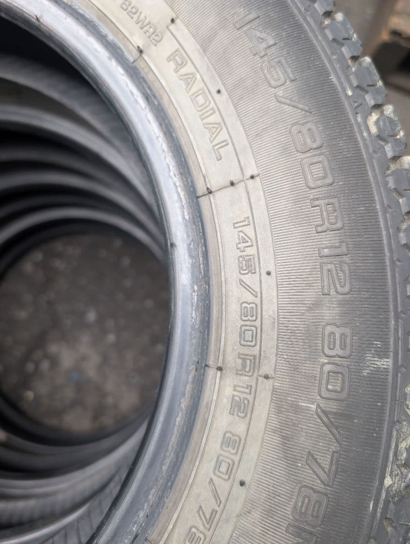 【24年製】145/80R12 80/78 夏タイヤ4本セット
