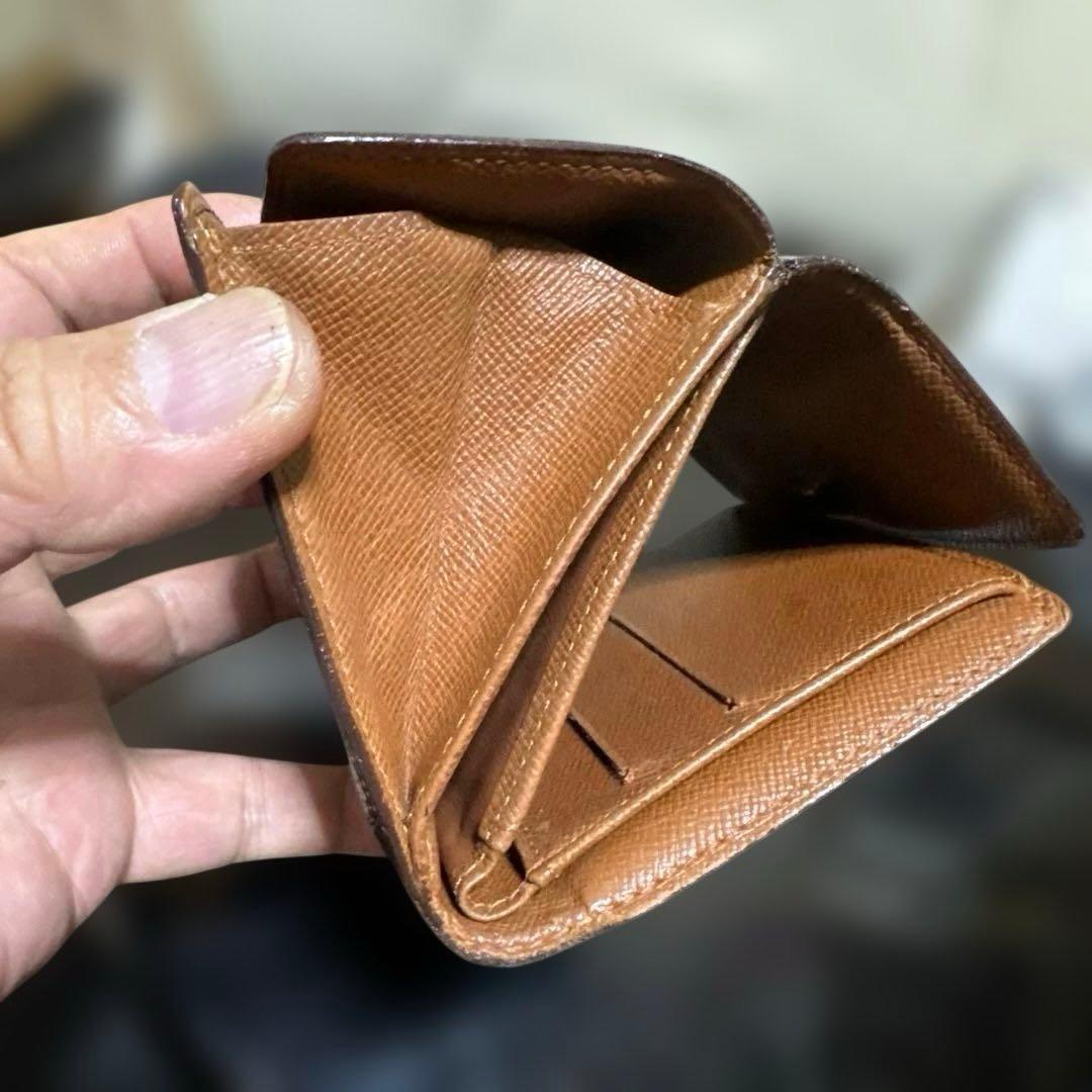 ⑦★在庫セール/良品♪モノグラム Wホック折財布