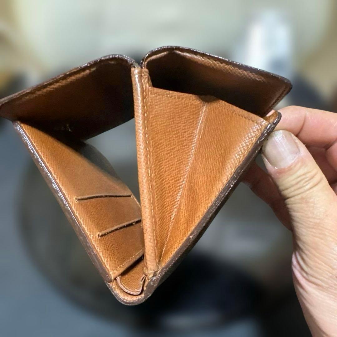 ⑦★在庫セール/良品♪モノグラム Wホック折財布