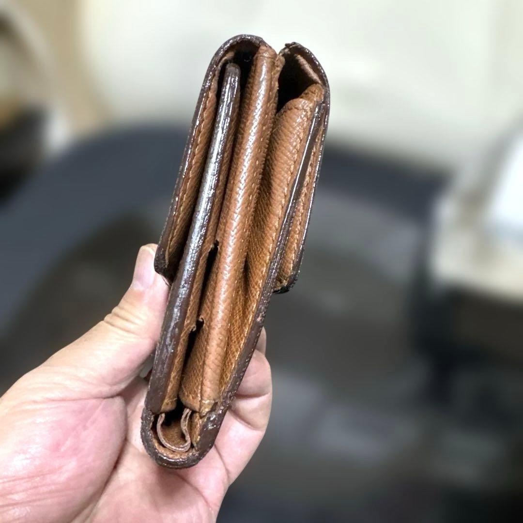 ⑦★在庫セール/良品♪モノグラム Wホック折財布