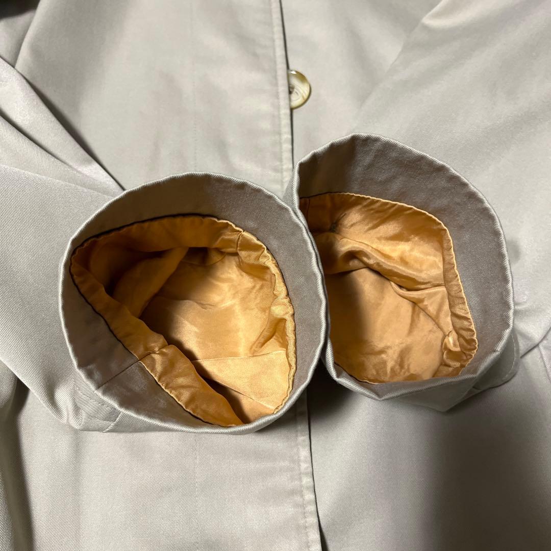 一枚袖　英国製 Burberry's ビンテージ　比翼　ステンカラーコート　84