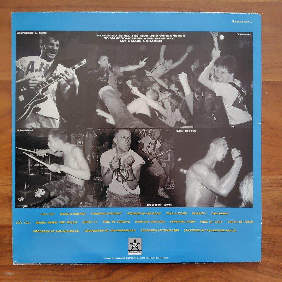 洋楽 Youth Of Today - Break Down The Walls LP