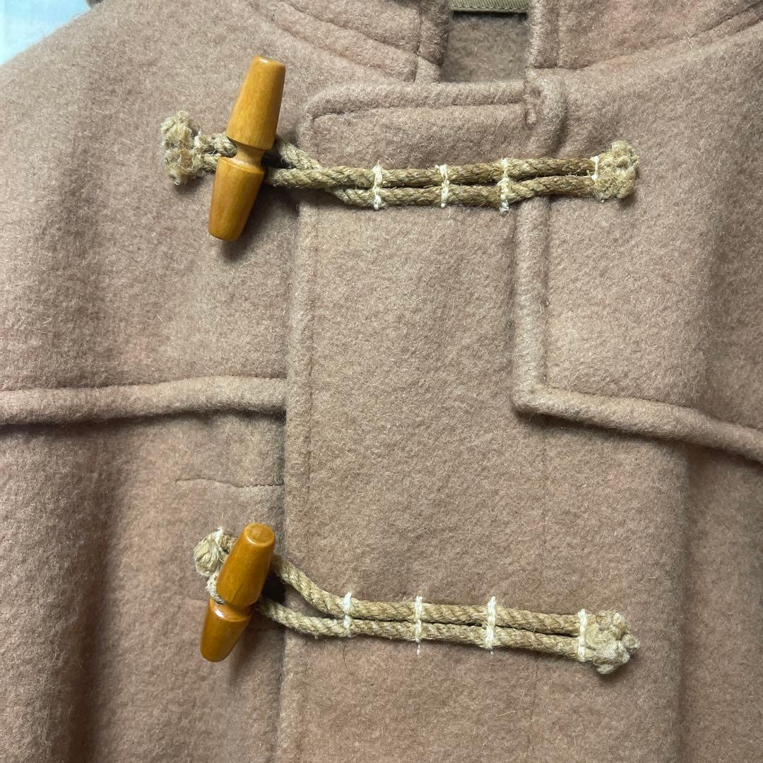 50's 60'sイギリス軍　ロイヤルネイビー　厚手ダッフルコート　ベージュ