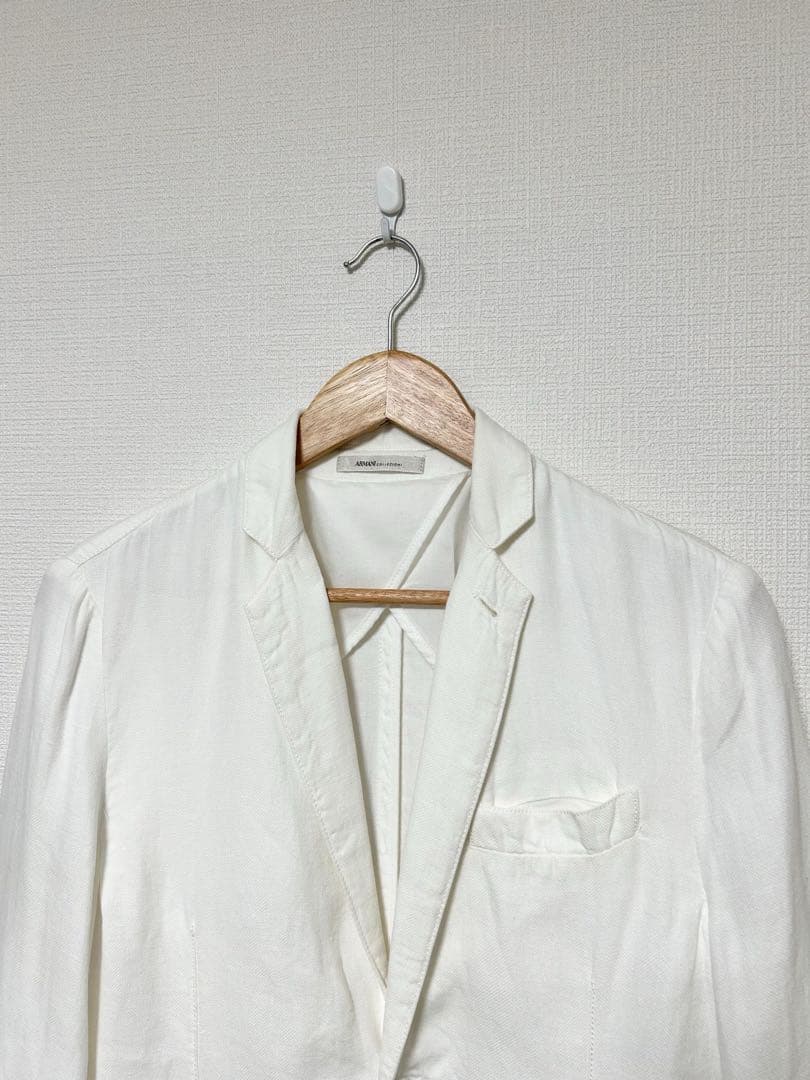 美品 ARMANI COLLEZIONI リネン テーラードジャケット