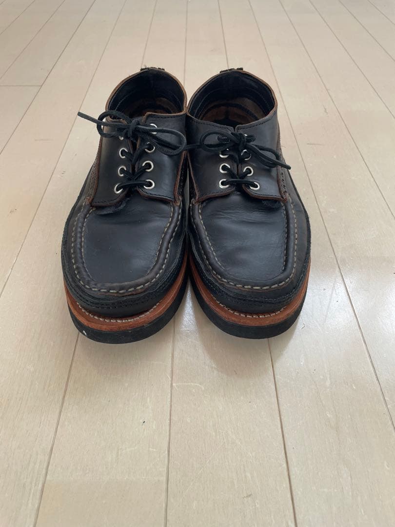 russel moccasin ラッセルモカシン　黒　レザー