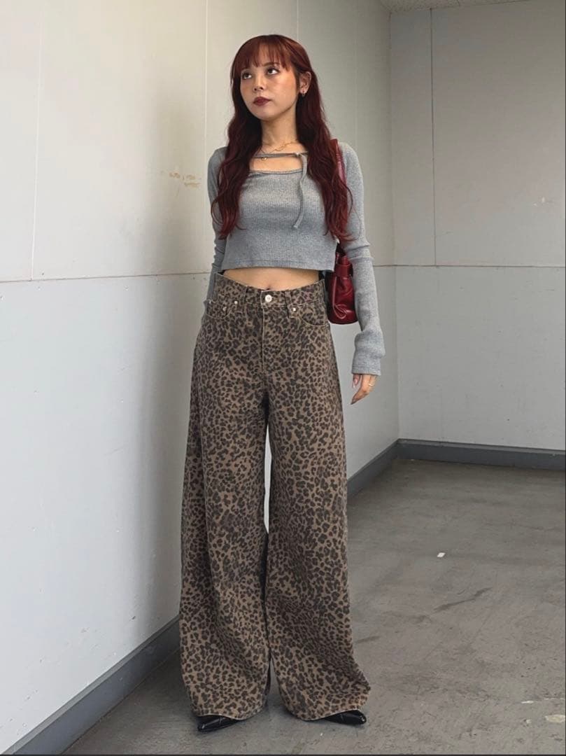 SLY LEOPARD WIDE LEG PT-D レオパード 1