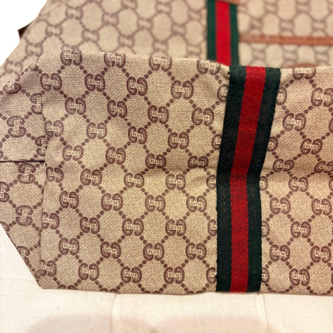 【良品】GUCCI グッチ GG ボストンバッグ プラス オールドグッチ