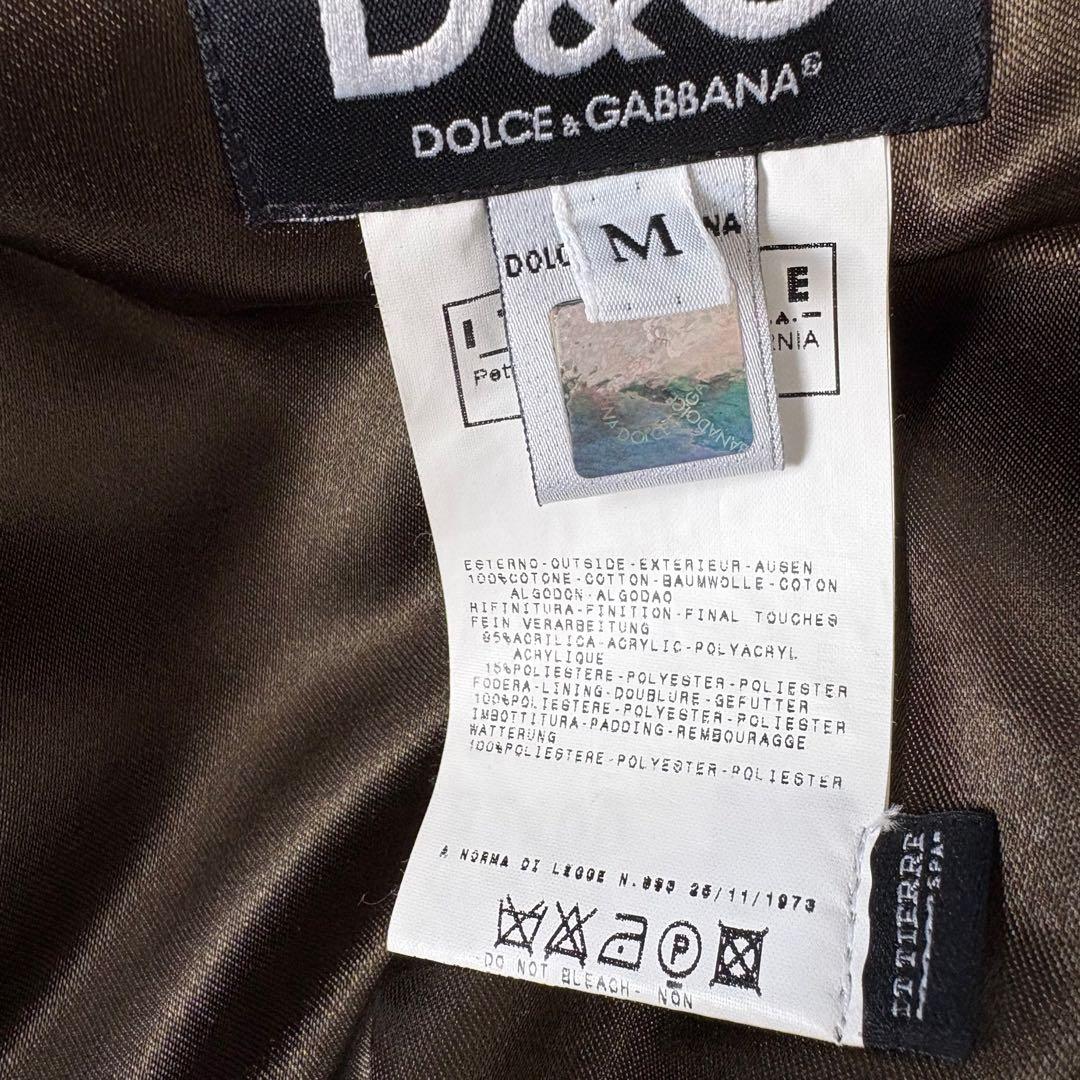 D&G ドルチェ&ガッバーナ　モッズコート　ダウンコート　カーキ　M