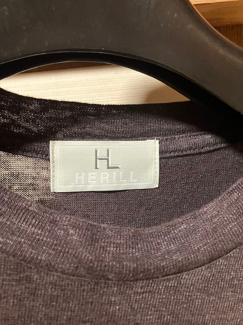 わ*ー様 HERILL \"Linen T-shirts\" / BROWN