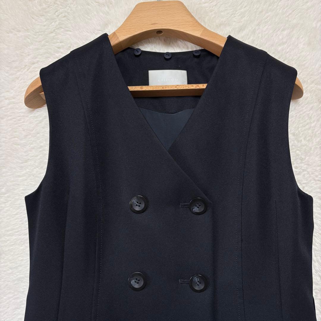 CELFORD 3way トレンチコート ワンピース 【S】 ボレロ 濃紺