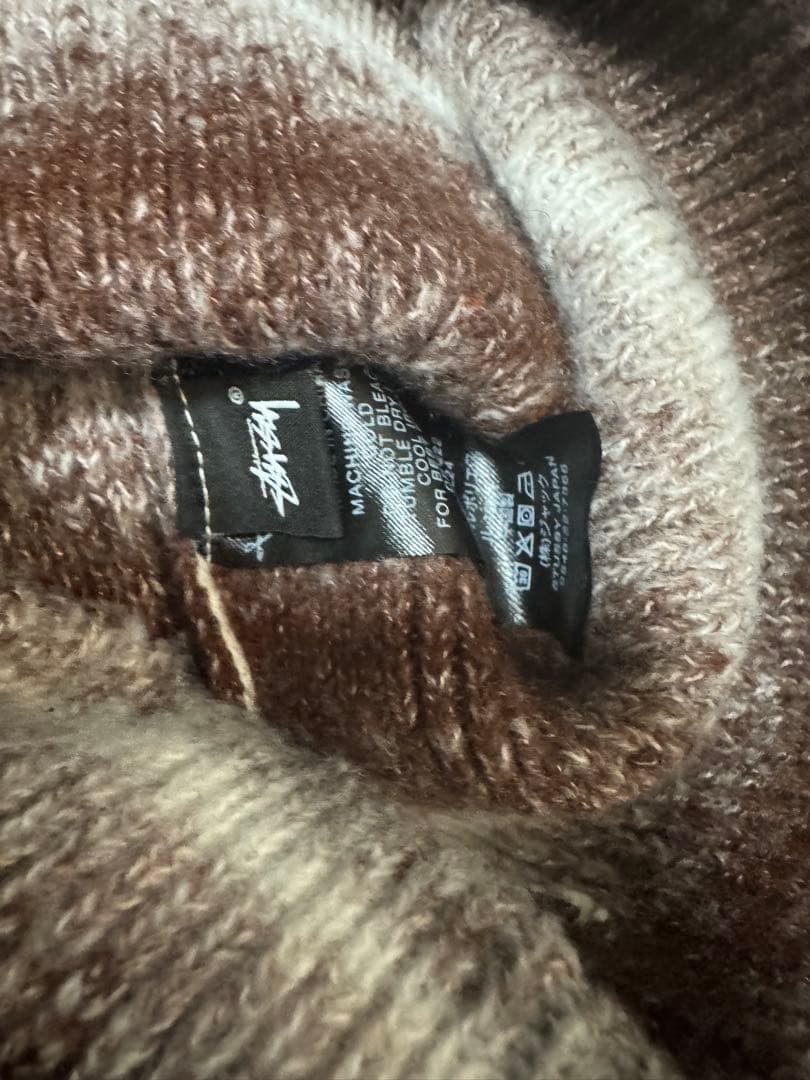 Stussy ニット帽 ブラウン系