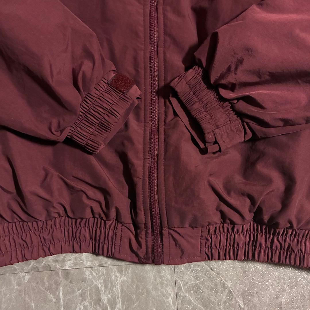 90s【USA製】ヴィンテージウォームアップジャケット企業刺繍ロゴボアライナーM