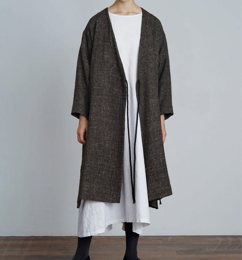 arts&science ウールヘンプ　ラップバルキーコート