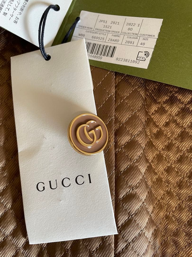 【新品GUCCI正規品】ウールコート40キャメル＊お値下げ不可