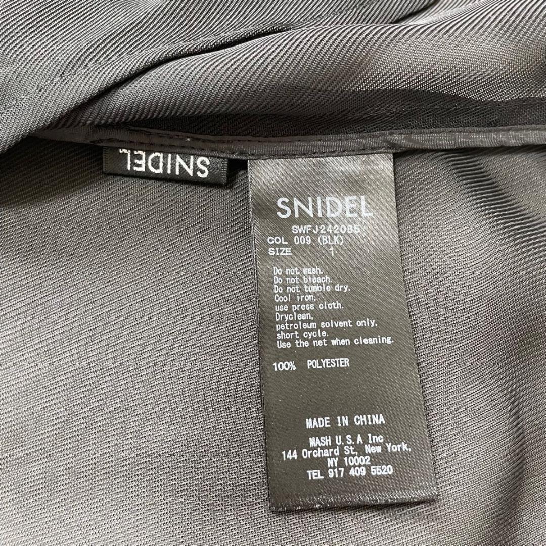 美品 snidel 24SS シアージャケット ブラック サイズ1