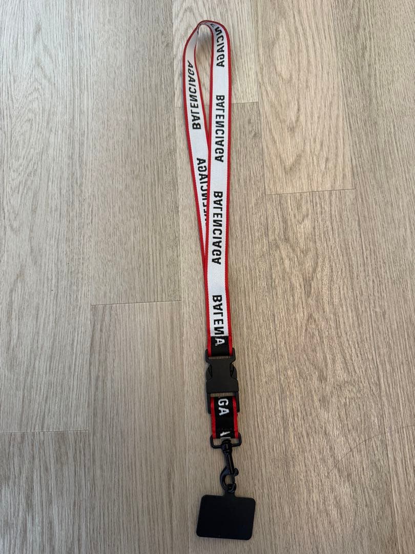 BALENCIAGA ロゴ入りナイロンストラップ