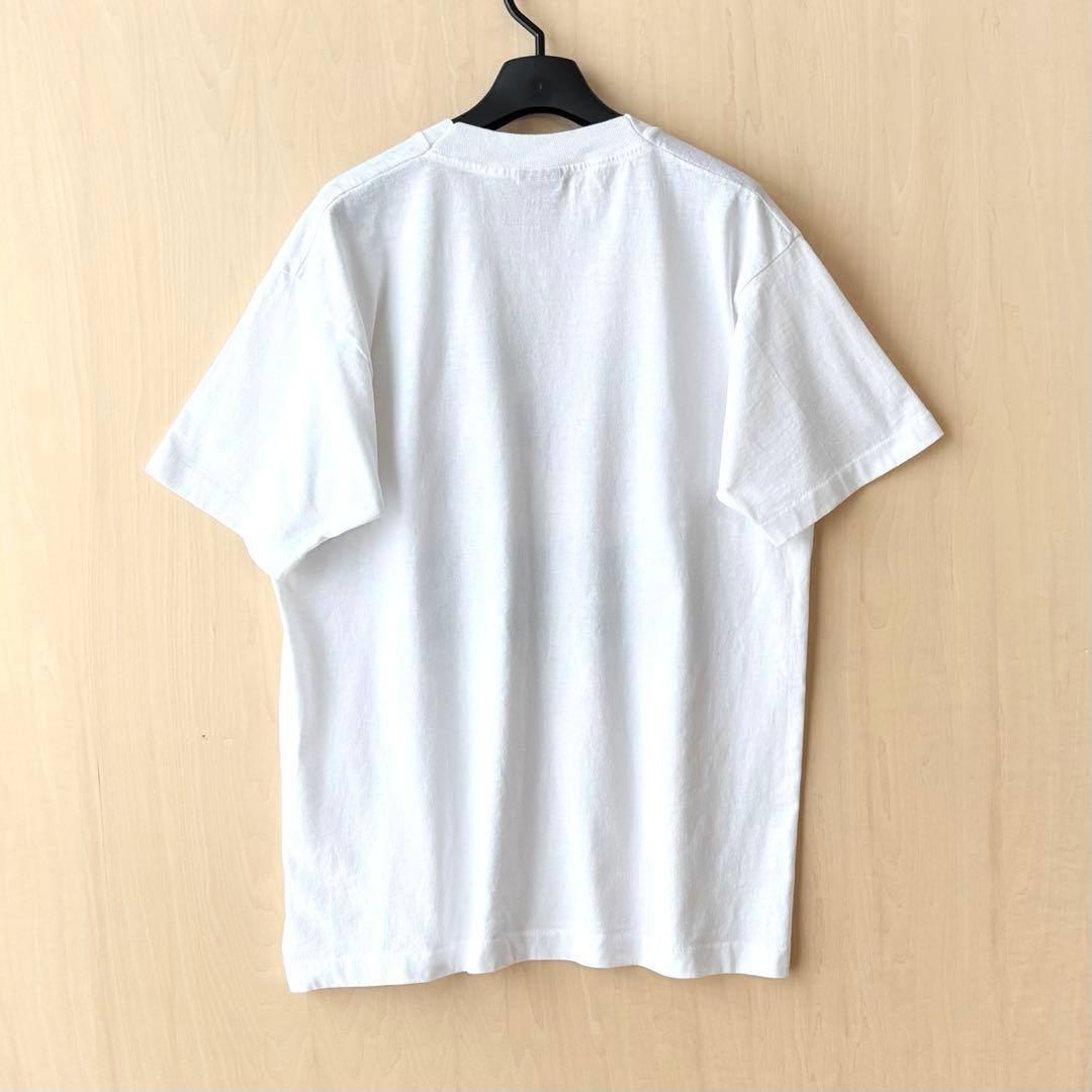 90sUSA製古着　ヴィンテージ　Tシャツ　気球　競馬　アート　シングルステッチ