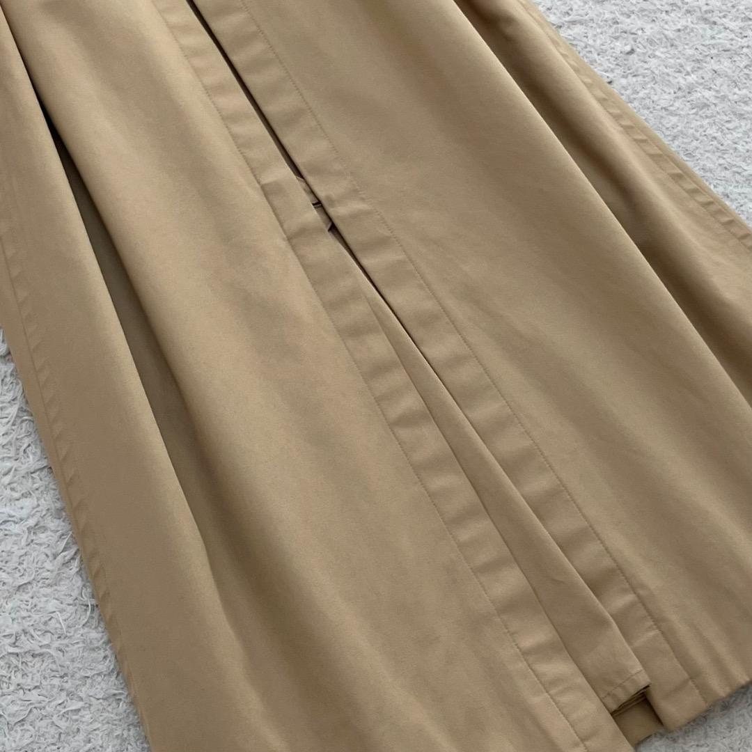 バーバリー トレンチコート ノバチェック ベルト Aライン ロング ベージュ S