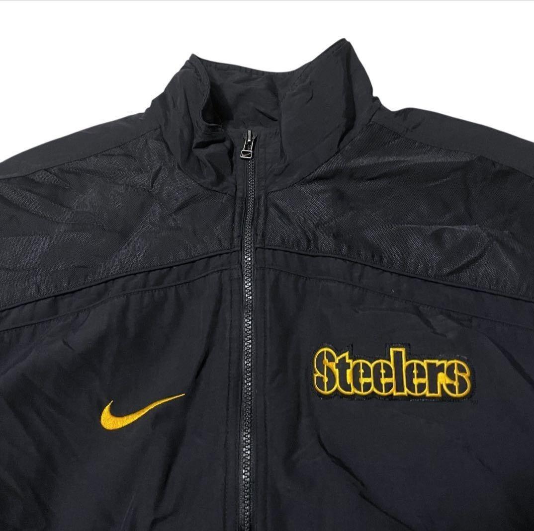 NIKEナイキNFLスティーラーズ中綿ジャケット90s刺繍ヴィンテージ