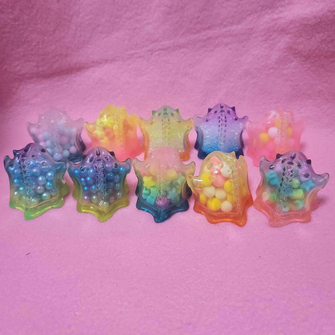 YUKI SOFUBI KAIJU POP MART 虹色透明シリーズ　セット