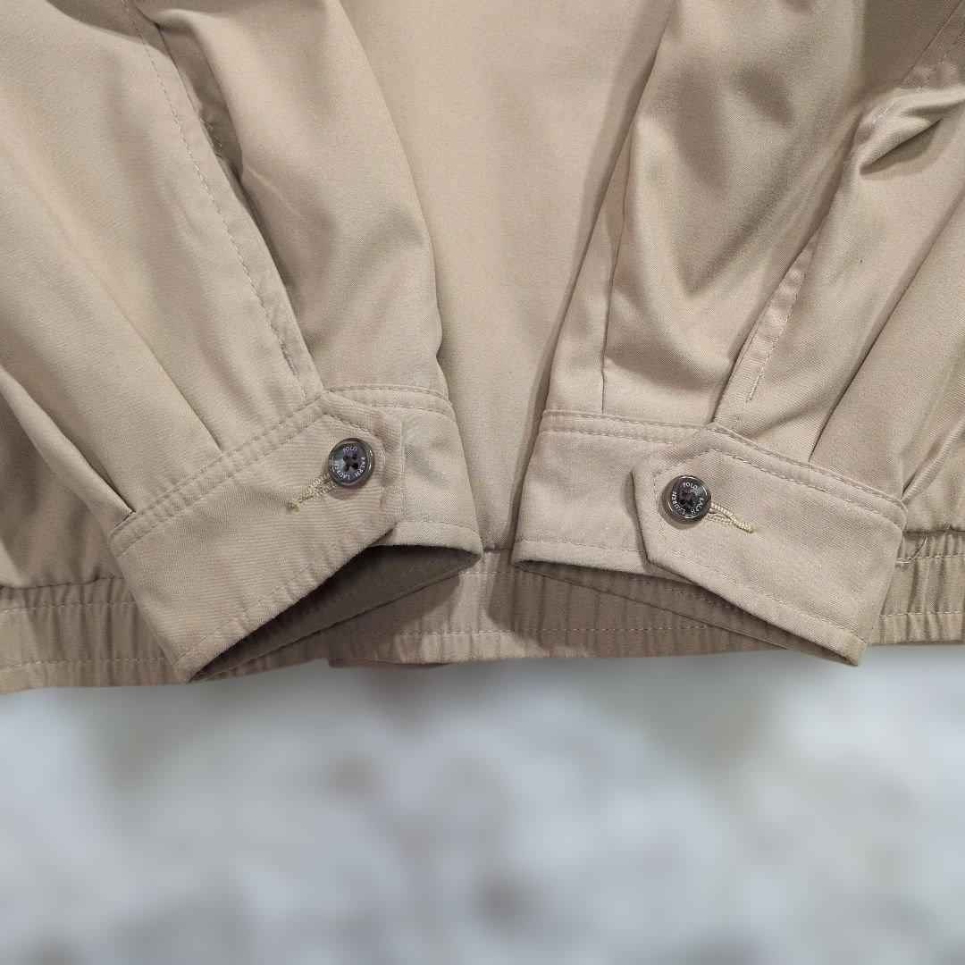 美品★ポロ ラルフローレン スイングトップ L ベージュ 裏地チェック柄