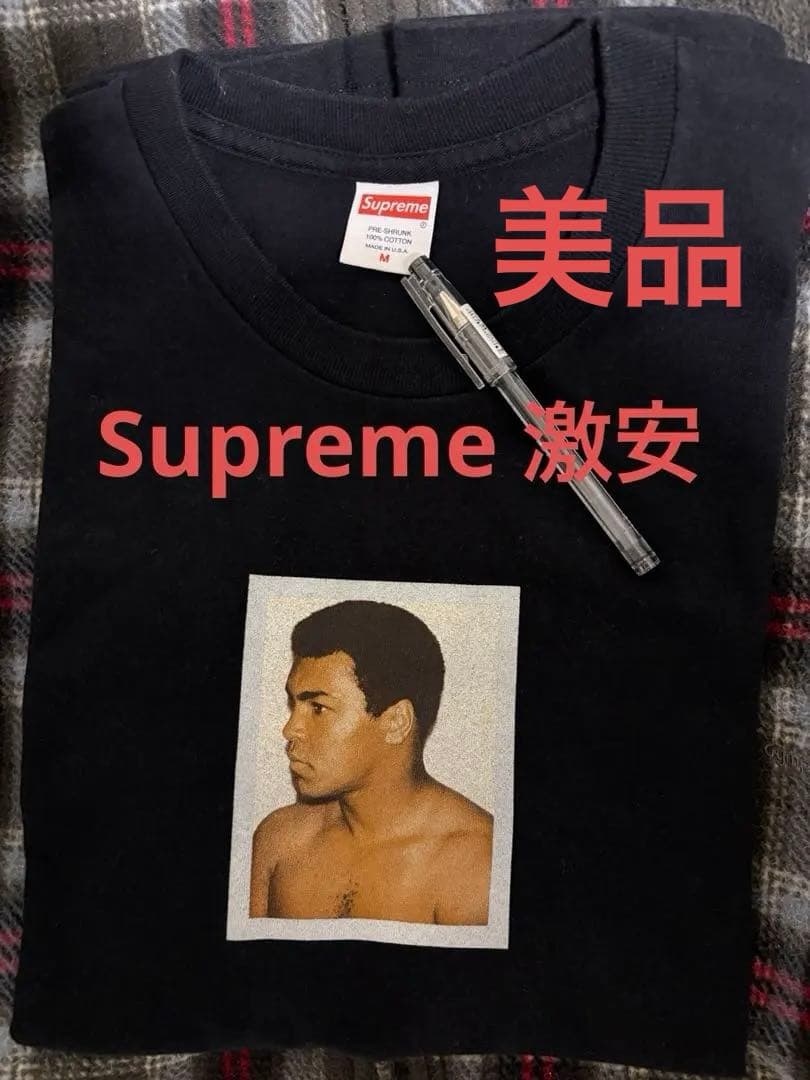 値下げ不可希少Supreme 2016SS Ali / Warhol Tee 黒