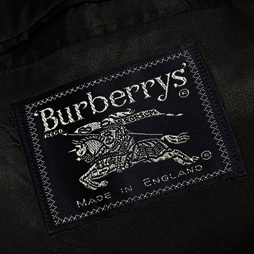 【金ボタン】Burberry's ダブルジャケット 裏地・総柄 希少サイズ✨