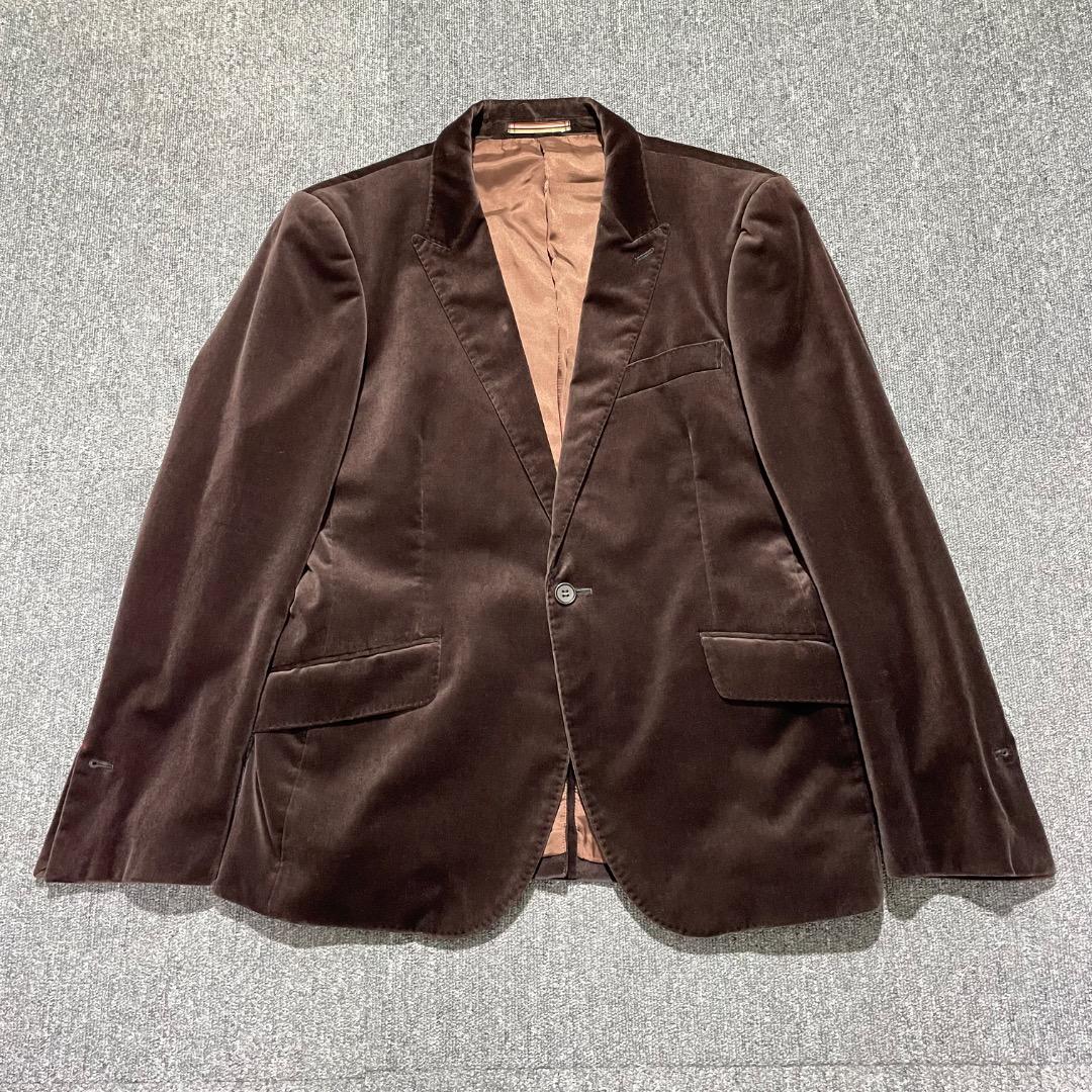 【yutasera】Paul Smithベロアテーラードジャケットブラウン
