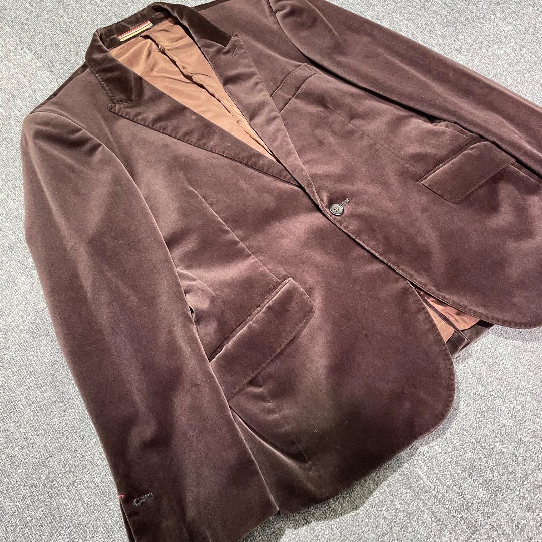 【yutasera】Paul Smithベロアテーラードジャケットブラウン