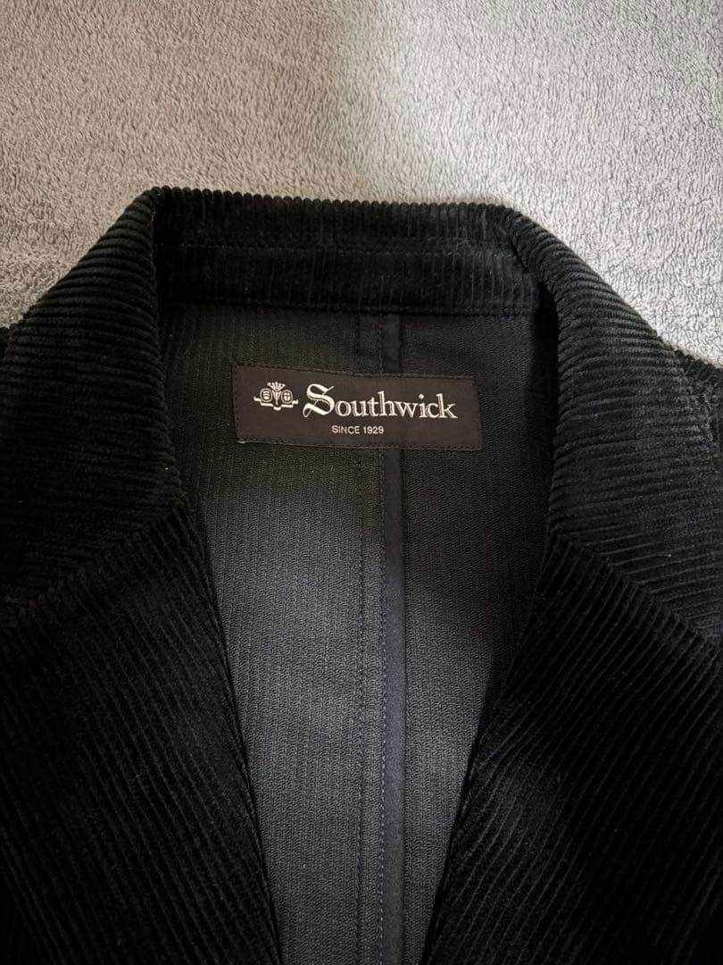 Southwick コーデュロイ テーラードジャケット 黒