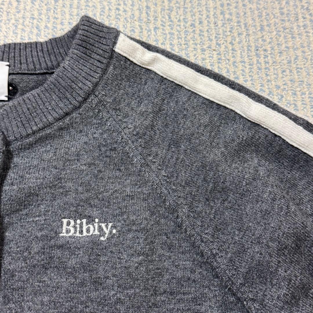 トップス bibiy TRACK CARDIGAN GRAY