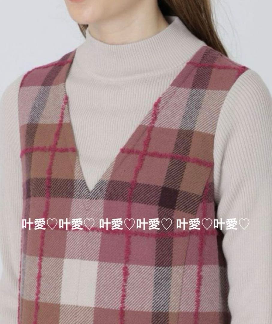 限定品 ツイードワンピース ピンク