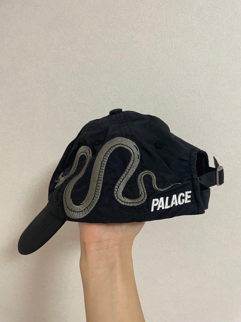 PALACE キャップ ブラック Pロゴ 刺繍 ロゴキャップ ストリート