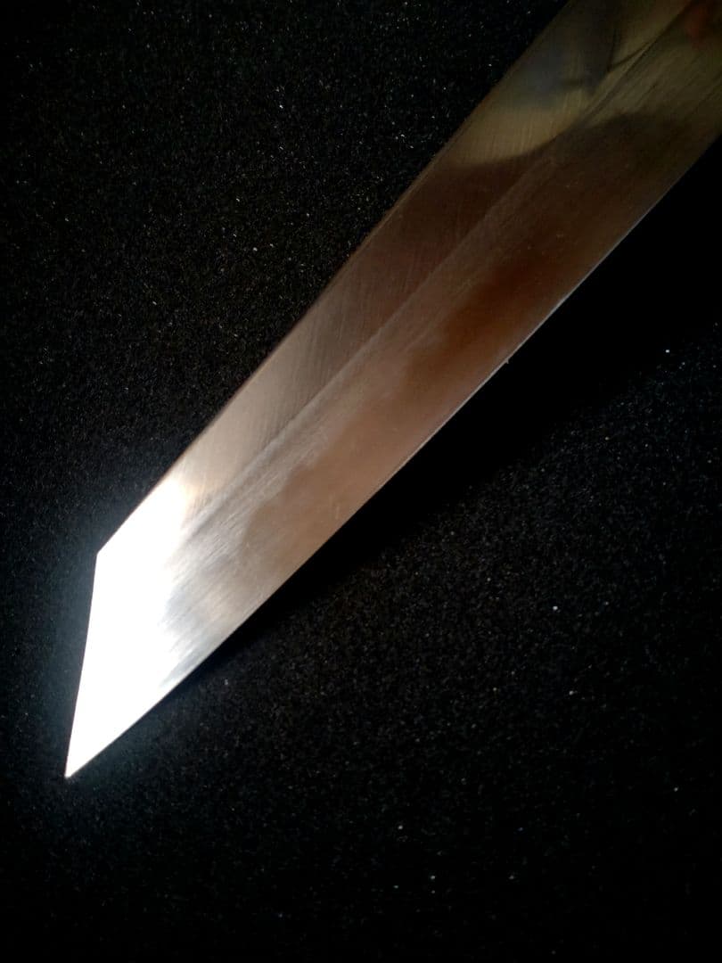 堺一文字光秀 煌 青一鋼 黒呂柄 切付和式牛刀