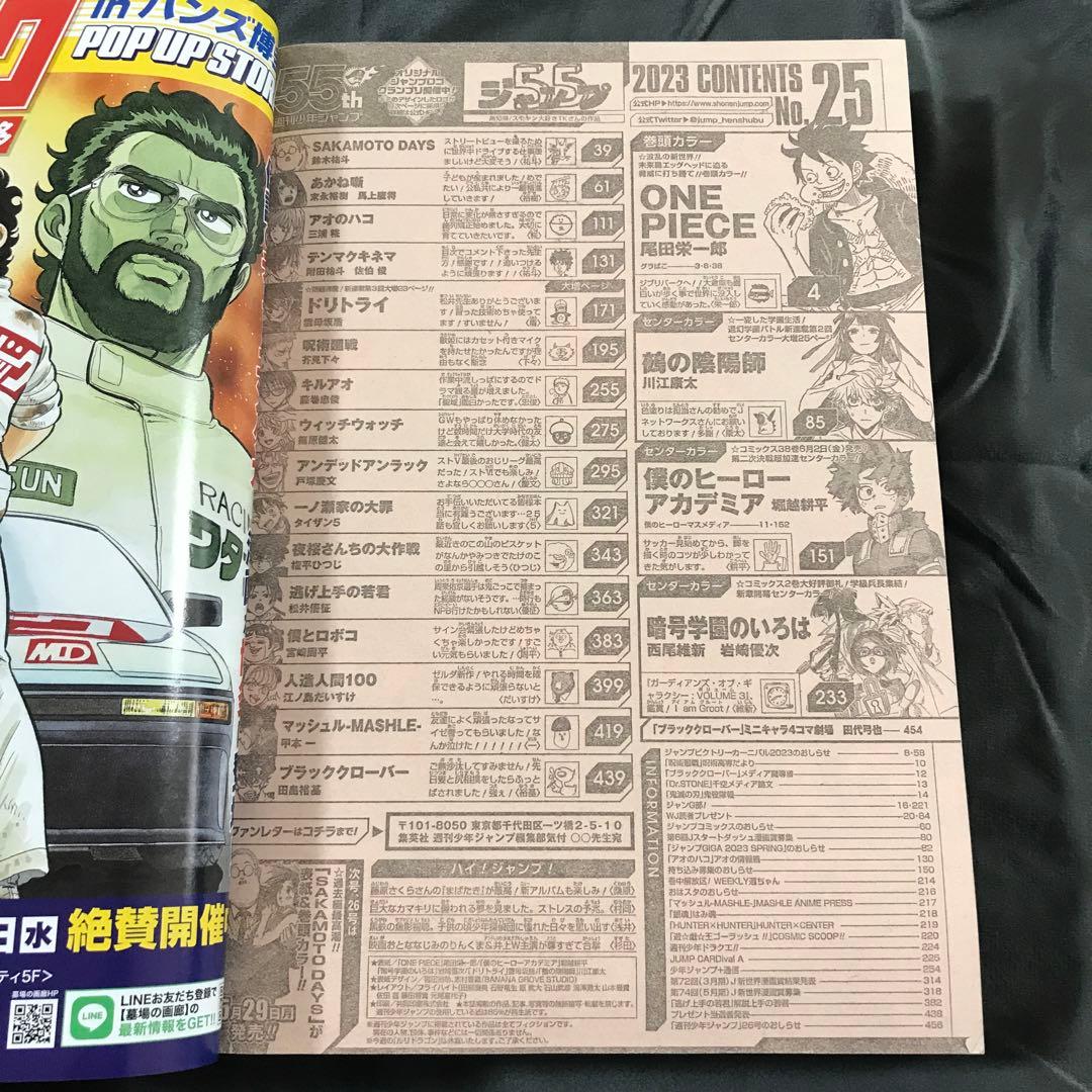 良品【週刊少年ジャンプ 2023年25号】ONEPIECE ワンピース 6月5日