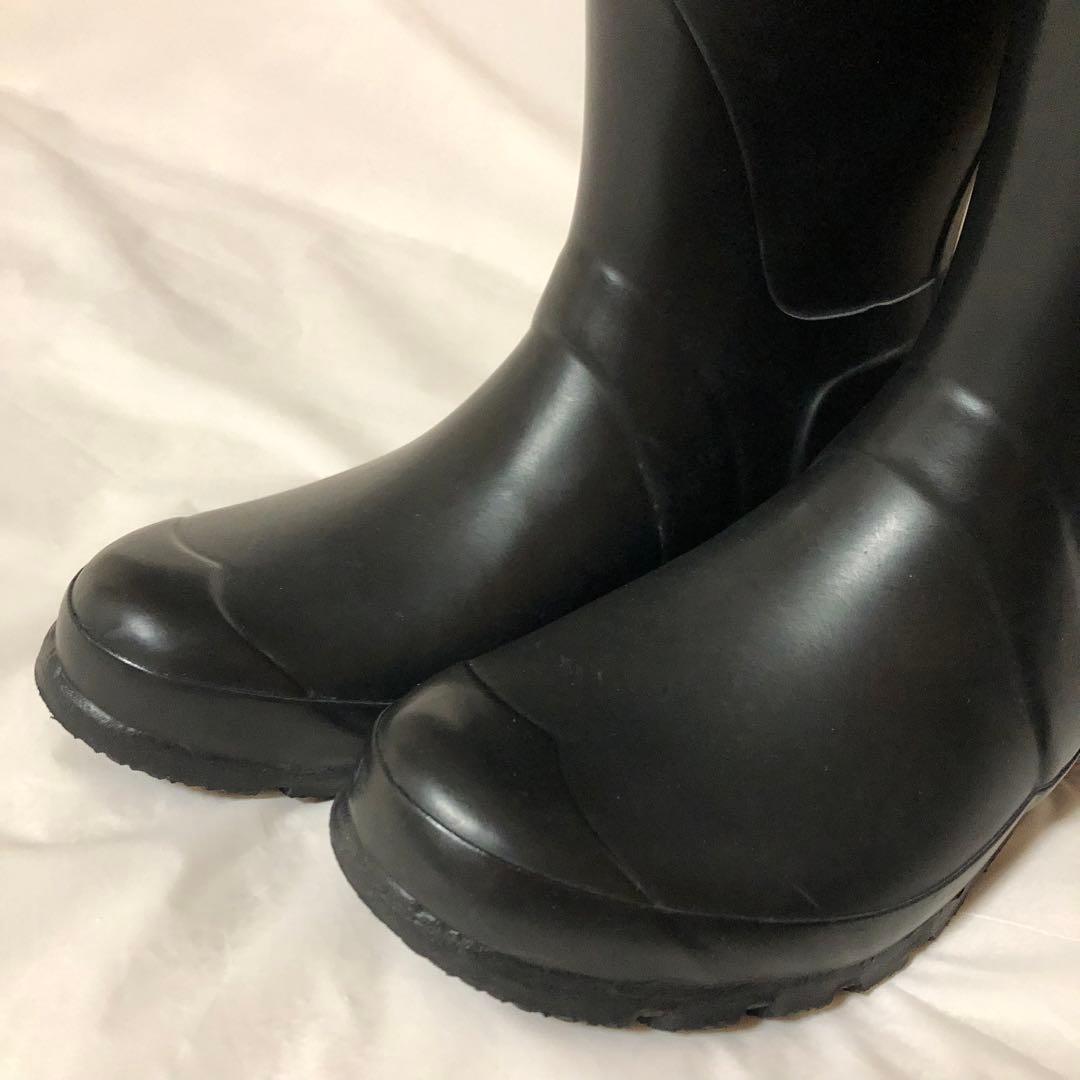 美品　HUNTER ハンター　長靴　レインブーツ　ブラック　黒　ロング　UK5