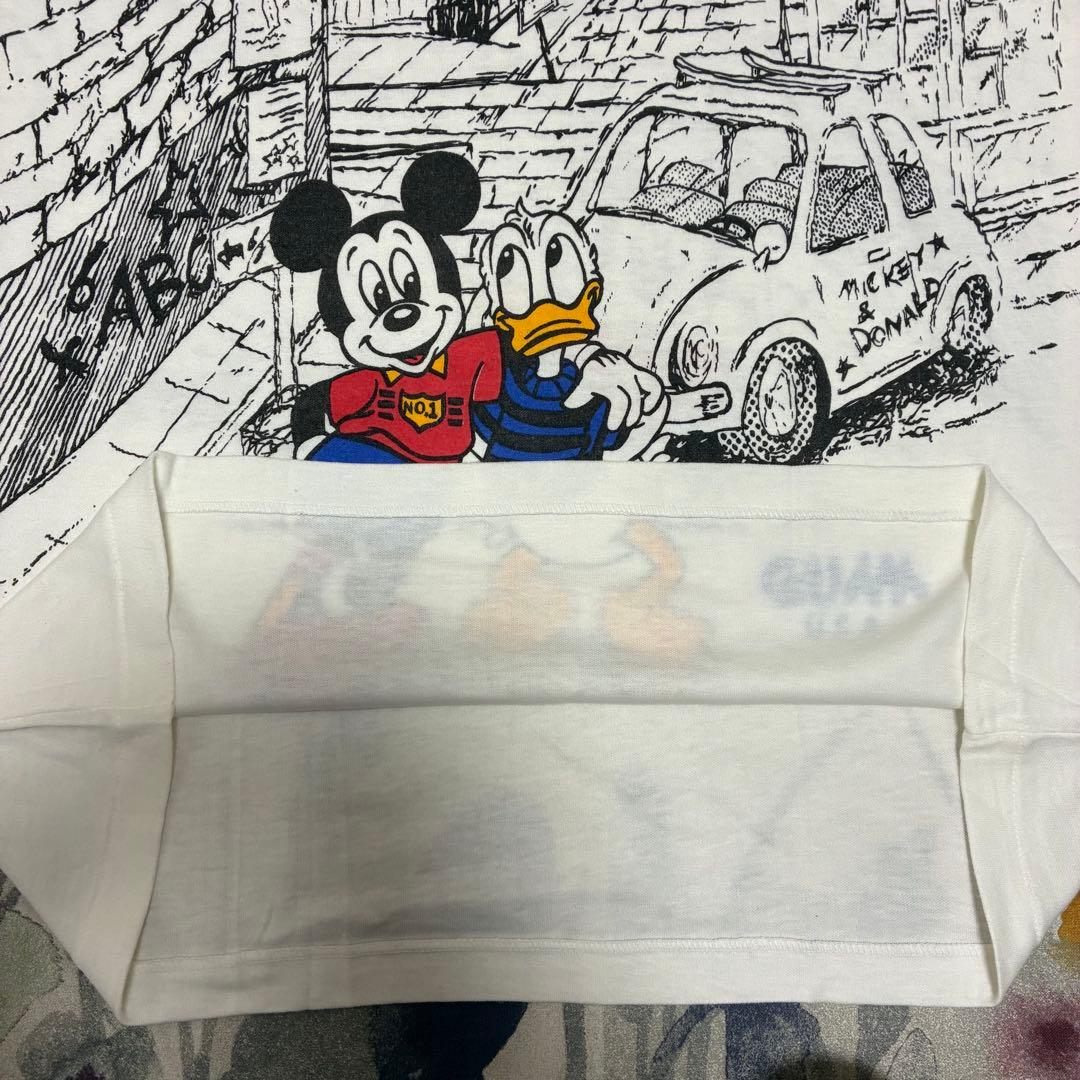 ビンテージ　ディズニー　グアム　USA ミッキー ドナルド　車　半袖　Tシャツ