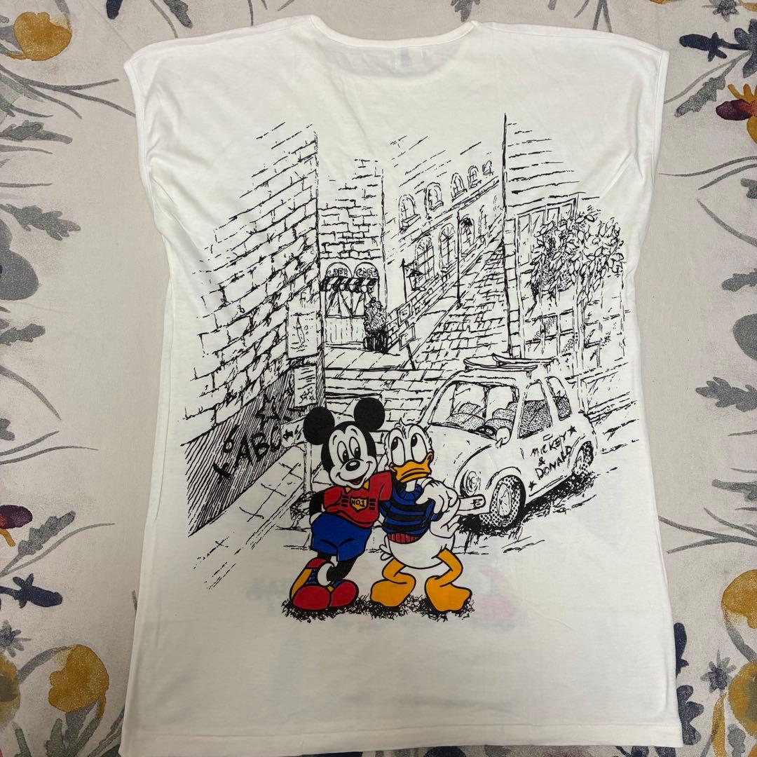ビンテージ　ディズニー　グアム　USA ミッキー ドナルド　車　半袖　Tシャツ