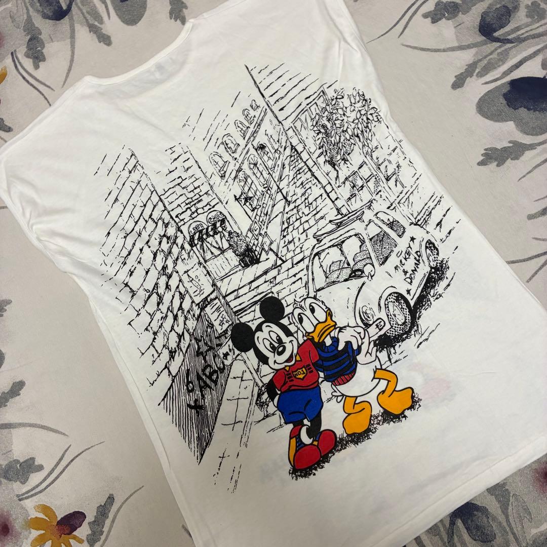 ビンテージ　ディズニー　グアム　USA ミッキー ドナルド　車　半袖　Tシャツ