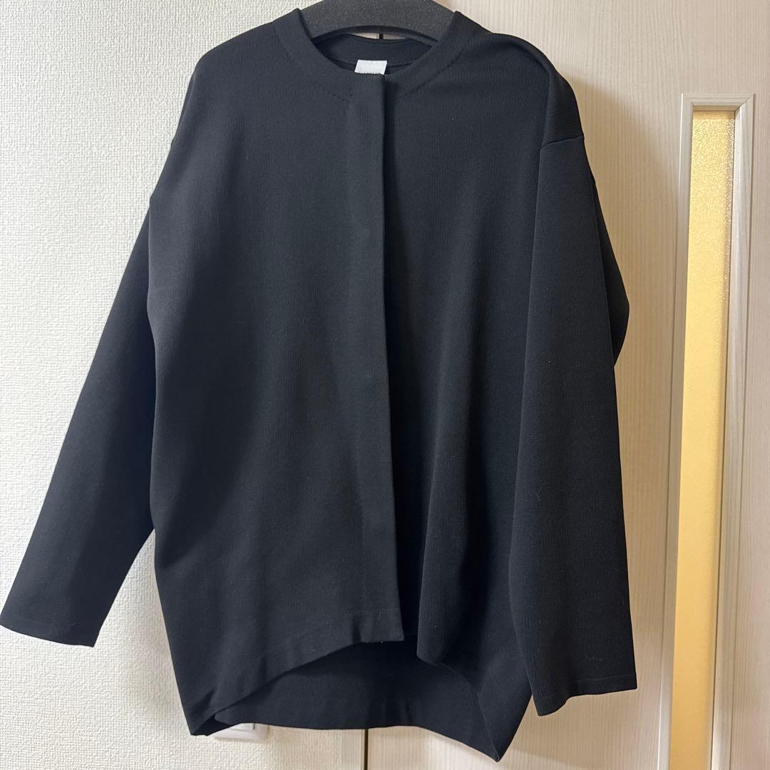 【ELENDEEK】エレンディーク　コクーンフォルムカーディガン　ブラック